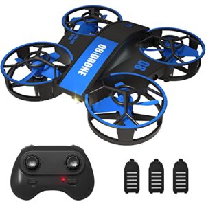 rovpro mini drone for kids beginners, rc helicopter quadcopter with auto hovering, headless mode, 3d flip, throw to go, 3 batteries and remote control, easy to fly, indoor toys drone for boys girls