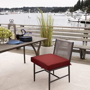 Arden Selections Oceantex Outdoor Seat Cushion 21 x 21, Nautical Red