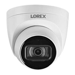 Lorex Indoor/Outdoor 4K IP Dome Security Camera, Add-On Metal Dome Camera for Wired Surveillance System, Color Night Vision and Ultra HD, 1 Dome Camera