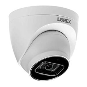 Lorex Indoor/Outdoor 4K IP Dome Security Camera, Add-On Metal Dome Camera for Wired Surveillance System, Color Night Vision and Ultra HD, 1 Dome Camera