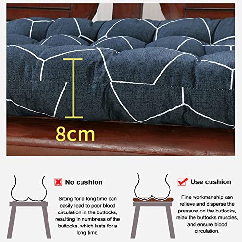 XYXH Garden Bench Seat Cushions, Thicken Patio Bench Cushion, Swing Chair Cushion Seat Pads, for Indoor/Outdoor Hanging Chair Cushion (Style 2 45x150cm)