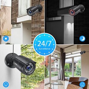 ZOSI 2.0MP 1080p 1920TVL Outdoor Indoor Security Camera,Hybrid 4-in-1 TVI/CVI/AHD/CVBS CCTV Camera,80ft IR Night Vision Weatherproof For 960H,720P,1080P,5MP,4K analog Home Surveillance DVR System