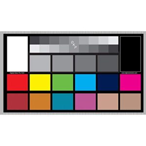 DGK Color Tools Digital Kolor Pro 16:9 Large Color Calibration and Video Chip Chart, 2-Pack