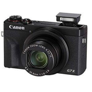 Canon PowerShot Digital Camera [G7 X Mark III] with Wi-Fi & NFC, LCD Screen and 4K Video - Black (Renewed)