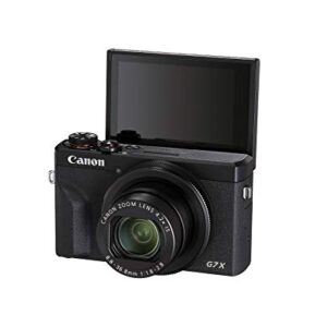 Canon PowerShot Digital Camera [G7 X Mark III] with Wi-Fi & NFC, LCD Screen and 4K Video - Black (Renewed)