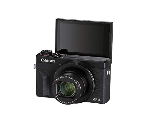 Canon PowerShot Digital Camera [G7 X Mark III] with Wi-Fi & NFC, LCD Screen and 4K Video - Black (Renewed)