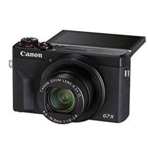 Canon PowerShot Digital Camera [G7 X Mark III] with Wi-Fi & NFC, LCD Screen and 4K Video - Black (Renewed)