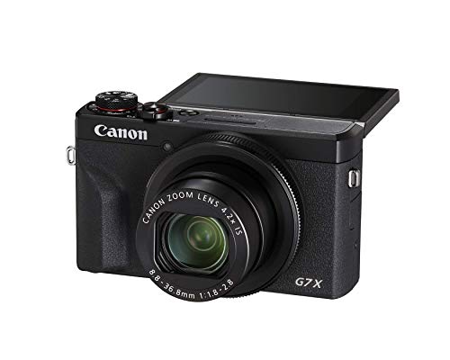 Canon PowerShot Digital Camera [G7 X Mark III] with Wi-Fi & NFC, LCD Screen and 4K Video - Black (Renewed)