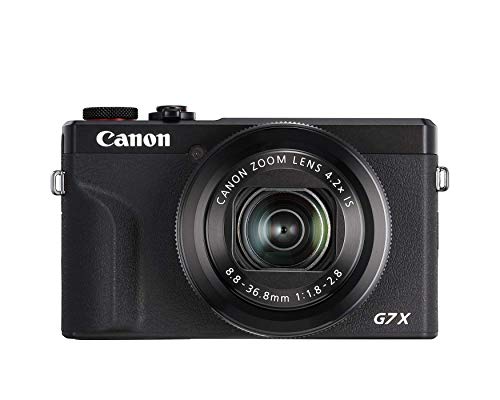 Canon PowerShot Digital Camera [G7 X Mark III] with Wi-Fi & NFC, LCD Screen and 4K Video - Black (Renewed)