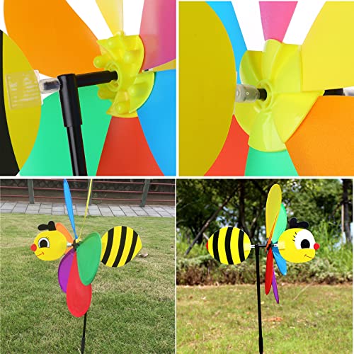 Tuxiaobu 6 Pcs Garden Pinwheels - 6 Styles Windmill for Yard Garden Decor - Kindergarten Children's Gifts Whimsical Baby Gifts for Garden Party Lawn Décor