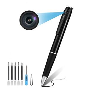 32gb hidden camera【2023 upgraded version】, spy camera, pen camera with fhd1080p, nanny cam with 180 minutes battery life, body camera for home security or classroom learning
