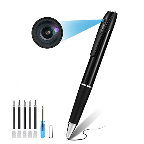 32GB Hidden Camera【2023 Upgraded Version】, Spy Camera, Pen Camera with FHD1080P, Nanny Cam with 180 Minutes Battery Life, Body Camera for Home Security or Classroom Learning