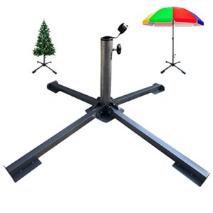 YEUQWJ Foldable Patio Umbrella Base Holder，Tempered Iron Umbrella Stand Bracket，Portable Outdoor Sunshade Anchor， Christmas Tree Support