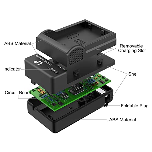 EN-EL9 Battery Charger, LP EN EL9a Charger Compatible with Nikon EN-EL9 EN EL9a Battery, Nikon D40, D40X, D60, D3000, D5000 Cameras, Replacement for MH-23