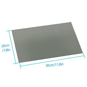 Polarized Film Sheets 3 PCS 7.8 x11.8inches/20x30cm Polarizer Linear Polarizing Filter Non-Adhesive for Educational Physics Photography Lighting