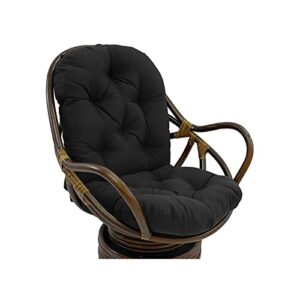 kafeilan swivel rocker chair cushion – glider rocker replacement cushions,twill swivel chair seat cushion waterproof and durable garden patio mat,black