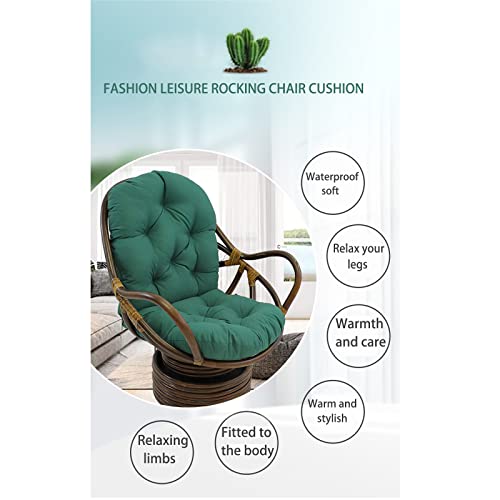 KAFEILAN Swivel Rocker Chair Cushion - Glider Rocker Replacement Cushions,Twill Swivel Chair Seat Cushion Waterproof and Durable Garden Patio Mat,Black