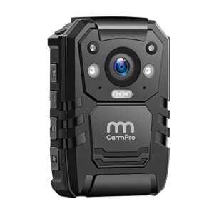 cammpro i826 1440p hd police body camera,64g memory,waterproof body worn camera,premium portable body camera with audio recording wearable,night vision,gps for law enforcement (i826 pro 64g)