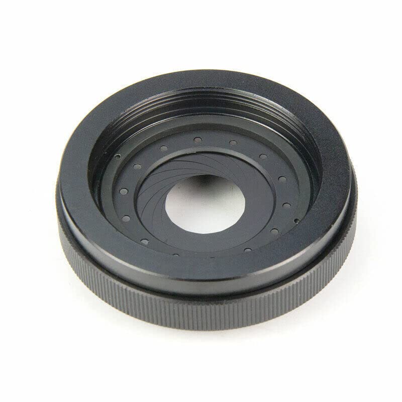 Adjustable 1.5-26mm Iris Diaphragm M30 to M37 Camera Lens Module Adapter Ring