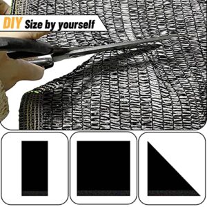 Cool Area 55% 10ft x13ft Sunblock Shade Cloth Cover Mesh UV Resistant Net for Garden Flower Plant Greenhouse, Black