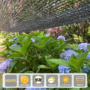 Cool Area 55% 10ft x13ft Sunblock Shade Cloth Cover Mesh UV Resistant Net for Garden Flower Plant Greenhouse, Black