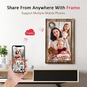 16 Inch Large Digital Picture Frame, Canupdog Digital Photo Frame with 32GB Storage Wall Mountable, Auto-Rotate, Motion Sensor Share Photo Video via App