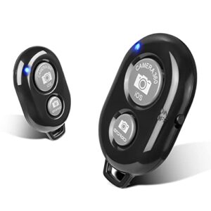 2 pack wireless camera remote control – wireless remote for iphone & android phones ipad ipod tablet, clicker for photos & videos
