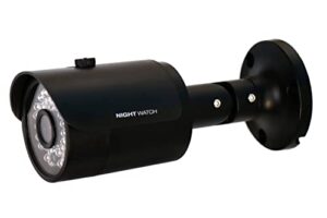 night watch security 1 pack analog hd 720p wired bullet camera (black, camera only, compatible with night owl dvrs certified)