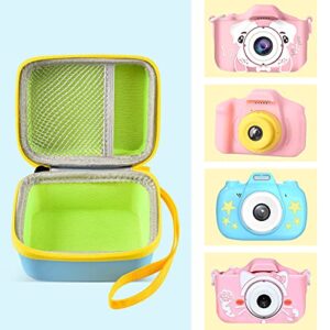 Camera Case Compatible with Seckton/ for Desuccus/ for OZMI/ for GKTZ/ for LC-dolida/ for Gofunl/ for Langwolf/ for HANGRUI Kids Digital Camera, Kid Camcorder Storage Box for Cable Accessory-Only Bag