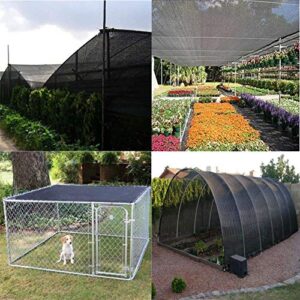 FOTMISHU 90% Sunblock Shade Cloth 6ftx8ft+4pcs 4" Ball Bungee,Anti-Aging Sun Mesh UV Resistant net,wit Garden Shade Mesh Tarp for Plant Cover,Greenhouse,Barn, Kennel,Carport,Flowers,Plants,Patio Lawn