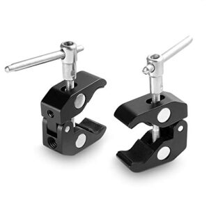 smallrig super clamp(2 pack) magic arm clamp for dji ronin, camera monitor, led light 2058