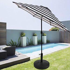 Blissun 22 lbs Patio Umbrella Base, Outdoor Umbrella Base, Market Umbrella Base Stand for Patio, Garden, Lawn, Black, B-010H