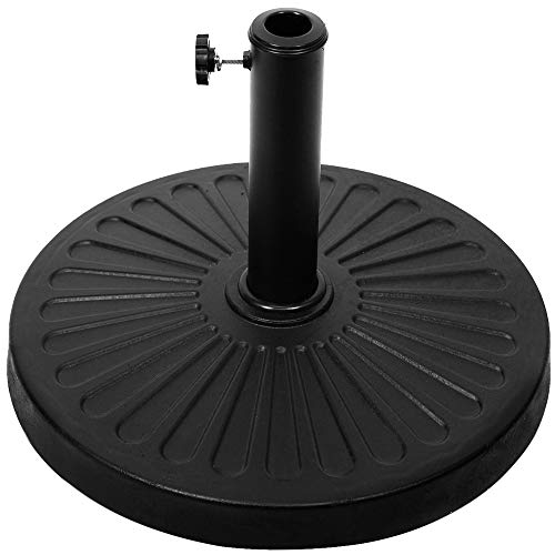 Blissun 22 lbs Patio Umbrella Base, Outdoor Umbrella Base, Market Umbrella Base Stand for Patio, Garden, Lawn, Black, B-010H