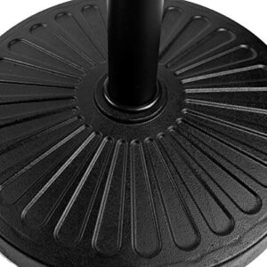 Blissun 22 lbs Patio Umbrella Base, Outdoor Umbrella Base, Market Umbrella Base Stand for Patio, Garden, Lawn, Black, B-010H