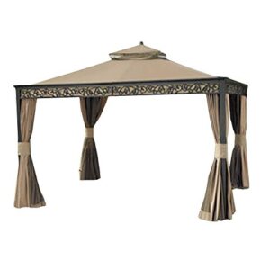 garden winds living home 10 x 12 gazebo replacement canopy top cover – riplock 350