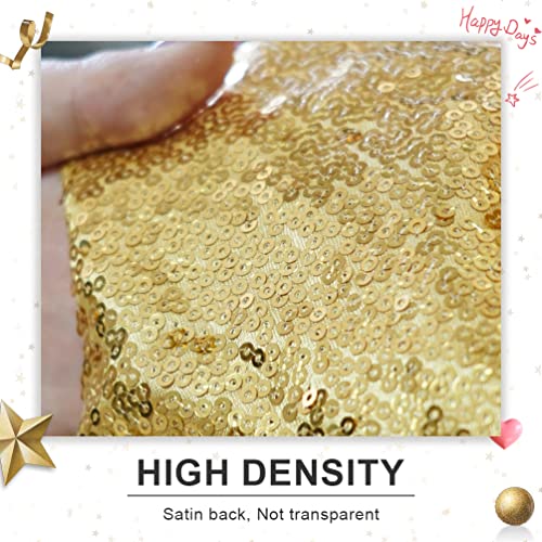 Sparkly Gold PartyDelight Sequin Backdrop, Photography, Christmas Backdrop, 6Ft x 6Ft