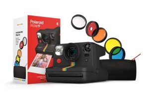 polaroid now+ black (9061) – bluetooth connected i-type instant film camera with bonus lens filter set
