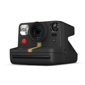 Polaroid Now+ Black (9061) - Bluetooth Connected I-Type Instant Film Camera with Bonus Lens Filter Set