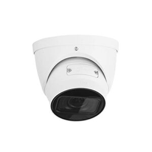 empiretech 4mp ultra low light ip wired camera,starlight ir motorized 2.7mm-12mm lens turret camera,ip67 weatherproof,built-in mic,support poe and epoe,vehicle and human detection ipc-t5442t-ze white
