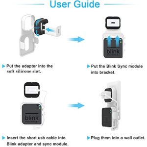 256GB Blink USB Flash Drive and Blink Sync Module 2 Mount, Space Saving and Easy Move Mount Bracket Holder for Blink Outdoor Indoor Security System (Blink Sync Module 2 is NOT Included)