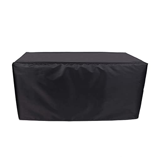 RGRE 48x24x29 in Patio Furniture Cover Waterproof Black, Outdoor Patio Table Covers Rectangular, Garden Furniture Covers Windproof & UV Protection, Outdoor Furniture Cover Set