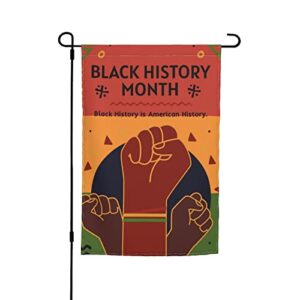 black history month garden flags for outside decorations garden decor welcome home sign yard flag 12×18 double sided