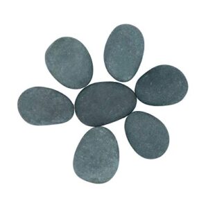 craft rocks for rock painting, 7 smooth flat surfaced stones for kindness stones and rock painting, 2″ – 3.5″ inch river rocks