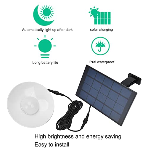 Solar Ceiling Light, Hanging Solar Light, Solar Pathway Light, LED Solar Lamp with Solar Panel IP65 Waterproof Ceiling Lamp Garden Light for Outdoor Courtyard