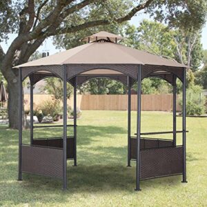 garden winds bolivia gazebo replacement canopy top cover – riplock 350