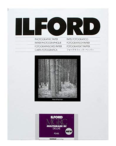 Ilford Multigrade V RC Deluxe Pearl Surface Black & White Photo Paper, 190gsm, 8x10, 50 Sheets