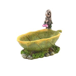 tg,llc treasure gurus leaf shape outdoor fairy garden bath soaking tub dollhouse supply landscape decor