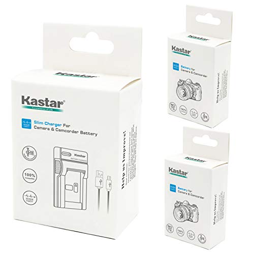 Kastar Battery (X2) & Slim USB Charger for EN-EL10 MH-63 and Coolpix S60, S80, S200, S210, S220, S230, S500, S510, S520, S570, S600, S700, S3000, S4000, S5100 + More Camera