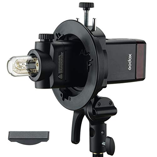 Godox S2 Speedlite S-Type Bracket, Speedlight Bowens Mount Compatible with Godox Camera Flash, V1 AD200Pro AD400Pro AD200 V860II TT685 TT600 TT350, Precise Tilt Control, Umbrella Mount Slot