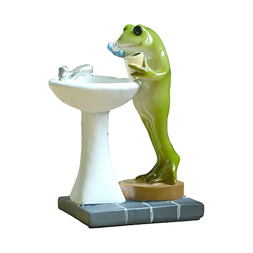 Gemmia Miniature Fairy Garden Frog Statue- It's a New Day